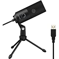 Los mejores  - FIFINE Micrófono USB- PC Micrófono de metal de condensador para Grabación en ordenadores- Estudio de grabación de…